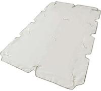 Telo per Tetto Dondolo da Giardino 3 Posti in Poliestere cm 200x112 Colore Bianco - CU805737