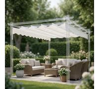 VivaGarden Telo Copertura per Pergola Athens 3 x 4 mt Bianco GA802003