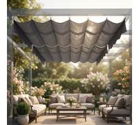 VivaGarden Telo Copertura per Pergola Jan 3 x 3 mt Grigio GA802097