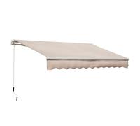 VivaGarden Tenda da Sole per Esterno Avvolgibile a Bracci con Apertura a Manovella 295x200 cm colore Beige - 0BGAM434