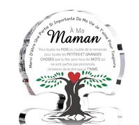 VivaJoy Cadeau Maman - Cadeau pour Maman décoratif d'arbre en acrylique, Cadeau Anniversaire Maman, Cadeau Anniversaire Femme, Cadeau Noel Maman