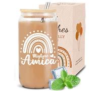 VivaJoy Regalo Amica - Regali Migliore Amica, Regalo Amica Compleanno, Bicchiere Per La Migliore Amica, Regalo Di Natale Per La Migliore Amica, Bicchieri Con Coperchio E Cannuccia