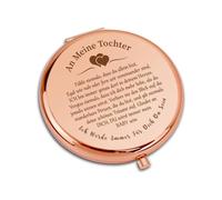 VivaJoy Regalo per figlia - regali figlia di mamma, specchio trucco compatto, regalo per figlia, migliore figlia, regalo per il 18° compleanno ragazza e anniversario di matrimonio