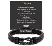 VivaJoy Regalo per papà, braccialetto da uomo, regalo per papà, regalo di compleanno, Natale, anniversario