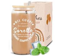 VivaJoy Regalo Sorella, Regalo Per Le Donne, Bicchiere Con Cannuccia, Sorella Tazza, Migliore Sorella, Regalo Sorella Compleanno E Festa Anniversario Della Sorella, Regalo Di Natale