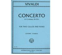 Vivaldi - Concerto in G minor for Two Cellos and Piano (No. 1782)