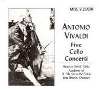 Vivaldi : Five Cello Concerti [RARE] (1988-08-02)