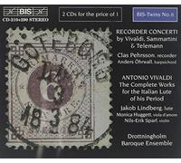 Vivaldi/ Sammartini/ Telemann/ Pehrsson - Recorder Concerti / Lute Music