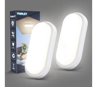 VivaLet Applique da Esterno/Interno 18W 1800LM, Plafoniera LED Soffitto Bianco Neutro, 4000K Lampada da Soffitto Ovale, IP54 Lampada da Parete per Scale, Cantine, Corridoi, Giardini, Bagni, Garage