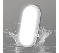VivaLet Plafoniera LED Soffitto 18W 1800LM, Applique da Esterno/Interni, IP65 Luci Lampadario Bagno Ovale, 4000K Bianco Applique da Parete, Lampada LED Soffitto per Balconi Cantine Giardini Corridoi