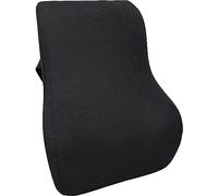 Vivamore Cuscino ergonomico per la schiena, per la parte bassa della schiena, cuscino lombare, memory foam, per sedie diverse, 46 x 38 x 12 cm, colore nero