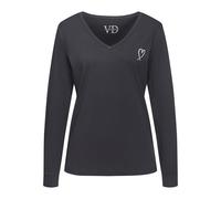 VIVANCE Camicia da notte 'Dreams' grigio scuro / bianco Donna VIVANCE XL