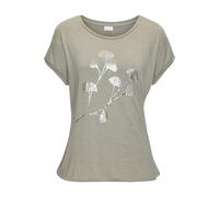 VIVANCE Maglietta cachi / argento Donna VIVANCE L-XL cachi / argento