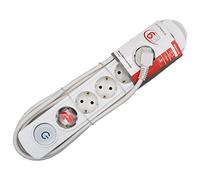 Vivanco 37650 prolunghe e multiple Interno 4 m 6 presa(e) AC Bianco