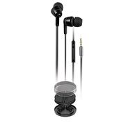 Vivanco 38911 Cuffie con Cavo e Microfono, Custodia per il Trasporto, Vivavoce Jack 3.5 Placcato Oro 3 Set di Cuscinetti