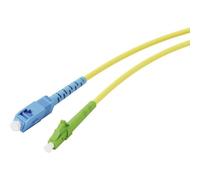 Vivanco 45714 Fibra ottica Cavo di rete, cavo patch SC, LC 3 m Giallo Neon , V