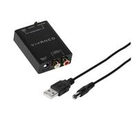 Vivanco 46143 convertitore audio digitale - Analogico RCA, 10 Digitale, USB A, 5 V