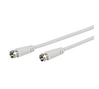 Vivanco 5 m Receiver Connection cavo 5 m bianco - Cavo coassiale, 5 m, maschio/maschio, bianco)