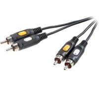 Vivanco Cavo AV RCA Video Composito 2M + Audio Mono 2X Chinch