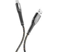 Cellularline EXTREME CABLE - Lightning Cavo USB ultra resistente Grigio/Nero