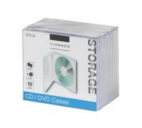Vivanco - Custodia Decorata per CD/Dvd Trasparente 10-er Pack