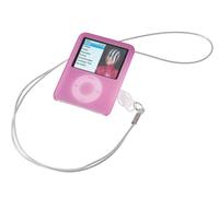 Vivanco Custodia in silicone con cordino per iPod nano 3, rosa