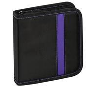 Vivanco Custodia per 24 CD/Dvd Nero con Applicazioni Lilla