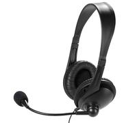 Vivanco IT-HS STEREO RC - Cuffie stereo con telecomando (su orecchio, controllo del volume), colore: Nero