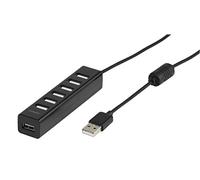 Vivanco USB 2.0 (7-Port Attivo, incl. Alimentatore di Rete) Nero