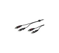 Vivanco VVA2RCA25MMK cavo audio 2,5 m 2 x RCA Nero