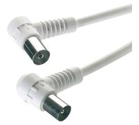 Vivanco VVANCABMF30090W Antenna, SAT Cavo [2x Spina coassiale - 1x Presa coassi