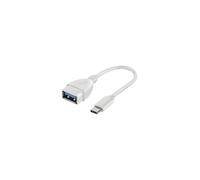 Vivanco VVITUSBTY3FM01W cavo USB USB 3.2 Gen 1 (3.1 Gen 1) 0,1 m USB C USB A Bianco