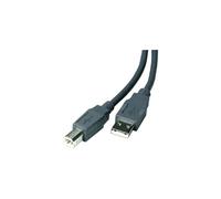 Vivanco VVITXUSB18ABMMK cavo USB USB 2.0 1,8 m USB A USB B Grigio - Nouvo