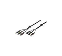 Vivanco VVV3RCA20MMK cavo audio 2 m 3 x RCA Nero