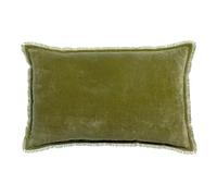 Vivaraise Cuscino tinta unita Fara Oliva 40x65 cm
