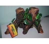 Vivarium Grande Radice Dettagliata Con Pianta In Canne Di Seta 27 X 15 X 16 Cms