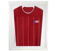 Vivarti - Cornice per presentazione conica per maglia da calcio, rugby, maglietta da banda, bianco, 60 x 80 cm, interno bianco, retro carta bianca