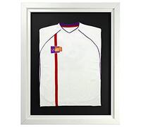 Vivarti DIY Infant Standard Sports Shirt Display Telaio 40 x 50cm - Cornice Bianca, Cornice Interna Bianca, Scheda di supporto nero