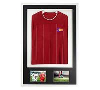 Vivarti fai da Solo Adulto 3D Montato - Doppia Apertura Sport Camicia Display Telaio 61 x 91,5 cm - Cornice Bianca, Montaggio Nero, Bianco Scheda di Supporto