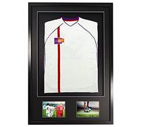 Vivarti fai da Solo Adulto 3D Montato - Doppia Apertura Sport Camicia Display Telaio 61 x 91.5cm - Telaio Nero, Monte Nero, Nero Backing Card