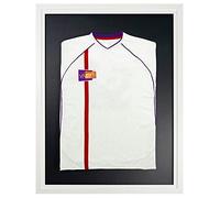 Vivarti fai da solo Adulto Standard Sports Camicia Display Telaio 60 x 80cm - Cornice bianca, Telaio interno bianco, Nero Scheda di supporto