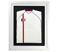 Vivarti fai da solo Infant 3D Mounted Sports Shirt Display Telaio 40 x 50cm - Cornice Bianca, Montaggio bianco, Scheda di supporto nero