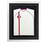 Vivarti fai da solo Infant 3D Mounted Sports Shirt Display Telaio 40 x 50cm - Cornice Bianca, Monte Nero, Scheda di supporto nero