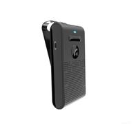 Vivavoce compatto per auto, in ABS, design nero | Accensione/sensore automatico, risparmia batteria, clip alla visiera parasole, BT 5.0 stabile, chiamate chiare in vivavoce