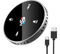 Vivavoce per conferenze, microfoni AI certificati Zoom, altoparlante con microfono per la raccolta della voce a 360, suono forte, suono forte,