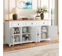 VIVCA Modern and Simple Credenza moderna per armadio a buffet soggiorno, 160 x 35 x 76 cm