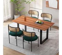 VIVCA Sedia da pranzo in velluto, set da 4 pezzi, moderna sedia per il tempo libero con quattro gambe di sostegno in metallo, sedia per il tempo libero, sedia da soggiorno e camera da letto, verde