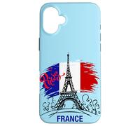 Vive La France - Disegno di schizzo della Torre Eiffel di Parigi Custodia per iPhone 16 Plus