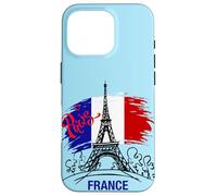 Vive La France - Disegno di schizzo della Torre Eiffel di Parigi Custodia per iPhone 16 Pro
