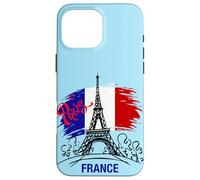 Vive La France - Disegno di schizzo della Torre Eiffel di Parigi Custodia per iPhone 16 Pro Max